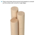 thumbnail image 3 of Unique Bargains 1 x 4 Inch Dowel Rods Wood Sticks Unfinished Wooden Dowel Rods Round Dowels Sticks 25 Pcs, 3 of 6