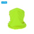 thumbnail image 3 of Uxcell Neck Gaiter, 4 Pack Breathable Cooling Face Cover Scarf for Cycling Running, Lime, 3 of 7