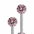 thumbnail image 3 of Youkk 1 Pair Rhinestone Lip Chin Ring Ear Stud Stainless Steel Piercing Lip Rings Internal Thread Lip Rings Body Jewelry, 3 of 8