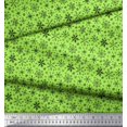 thumbnail image 3 of Soimoi Rayon Fabric Snowflake Artistic Print Sewing Fabric Yard 56 Inch Wide, 3 of 3