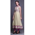 thumbnail image 3 of Bimba Kurti Longue Indienne Ivoire Aquarelle pour Femmes Tenue de Fête Imprimée Sans Manches Robe Anarkali Kurti X-Small, 3 of 6