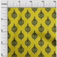 thumbnail image 1 of oneOone Viscose Jersey Fabric Leaves & Floral Block Decor Fabric Printed BTY 60 Inch Wide, 1 of 4