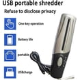 thumbnail image 2 of Portable USB Paper Shredder, Multifunctional Electric Mini Paper Shredder, Document StripCut Shredder, Office Supplies, 2 of 5