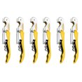 thumbnail image 1 of Aspire 60 PCS Double Hinged Corkscrew w/ Foil Cutter, Waiters Wine Bottle Opener - Yellow, 1 of 6