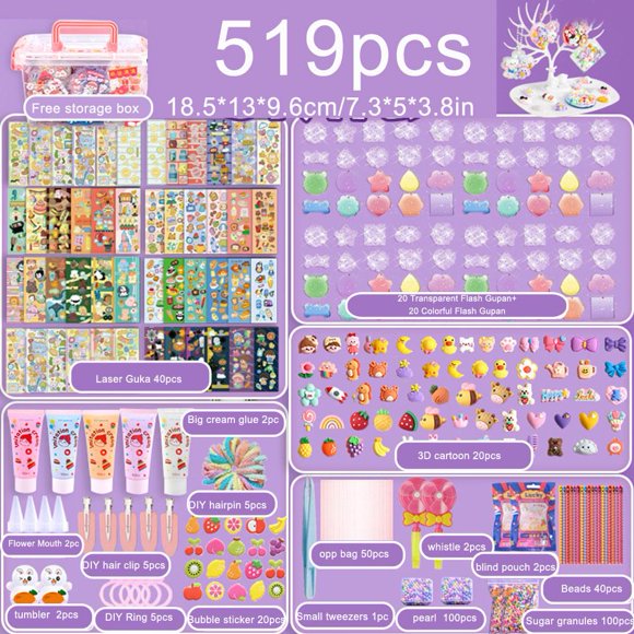 Set kad Cuckoo, pelekat DIY, pakej bahan, kad Goo, mainan kanak-kanak