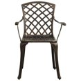 thumbnail image 2 of vidaXL Garden Chairs 2 pcs Cast Aluminium Bronze, 2 of 5
