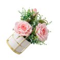 thumbnail image 1 of Xingzhi Simulation Flower Set Elegant Long-lasting Durability Wide Range Of Uses rose pink 1Set, 1 of 6