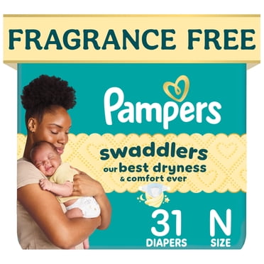 Pampers Swaddlers Diapers, Size S0 (0-10 lbs), 31 Count, Absorbent, Keeps Baby Dry and Comfortable, Pediatrician Recommended Skin Safe Disposable Baby Diaper