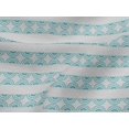thumbnail image 4 of oneOone Viscose Jersey Teal Blue Fabric Geometric Block Sewing Craft Projects Fabric Prints By Yard 60 Inch Wide, 4 of 5