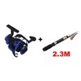 thumbnail image 1 of Fishing Reel Metal Spool Spinning Reel for Sea Fishing Carp Fishing Rod Combo Reel + Fishing Rod ,Rigid Aluminum Skeletal Frame, 1 of 6