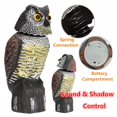 thumbnail image 3 of EIGTHTAIL Hibou Leurre Réaliste Épouvantail en Plastique Résistant aux Intempéries Dissuasif pour Oiseaux d'Extérieur, 3 of 6