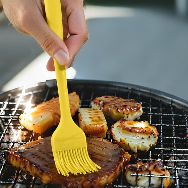 Silicone Oil Brush1 | Silicone BBQ Grill Brush & Brush Set Functional Cleaning And Basting Brushes For Grilling Baking And Cooking