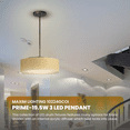 thumbnail image 2 of Maxim 10224GCOI Lampe de Plafond Suspendue LED Simple 16 Po, Bronze Huilé, 2 of 7