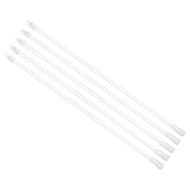 5 Pack 19" Blinds Wand Replacement, Acrylic Blinds Tilt Wand with Hook and Grip, Vertical Blind Rod Stick for Window Curtain Opener Accessory, Clear