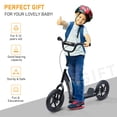 thumbnail image 4 of HOMCOM Kids Scooter Street Bike Bicycle for Teens Ride on Toy w/ 12'' Tire for 5-12 Year Old Black, 4 of 9