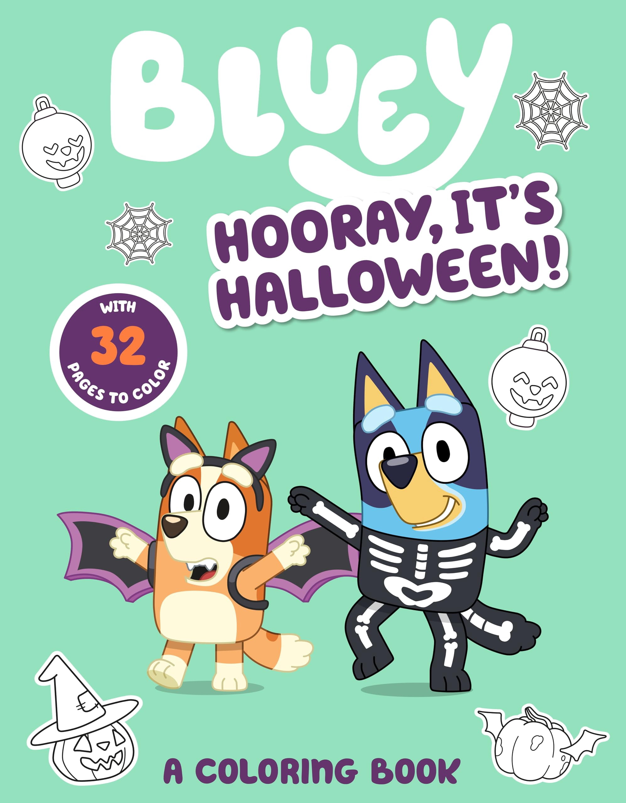 Bluey: Hourra, C'est Halloween!: un Livre de Coloriage