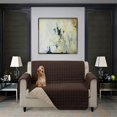 thumbnail image 1 of 2024 Produits pour Animaux Housse de Meuble Protecteur Réversible pour Chaise Chiens & Chats Bleu Marine/gris, 1 of 5