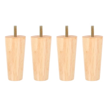 4pcs Solid Wood Furniture Table Legs Sturdy Tapered Wooden Furniture Legs