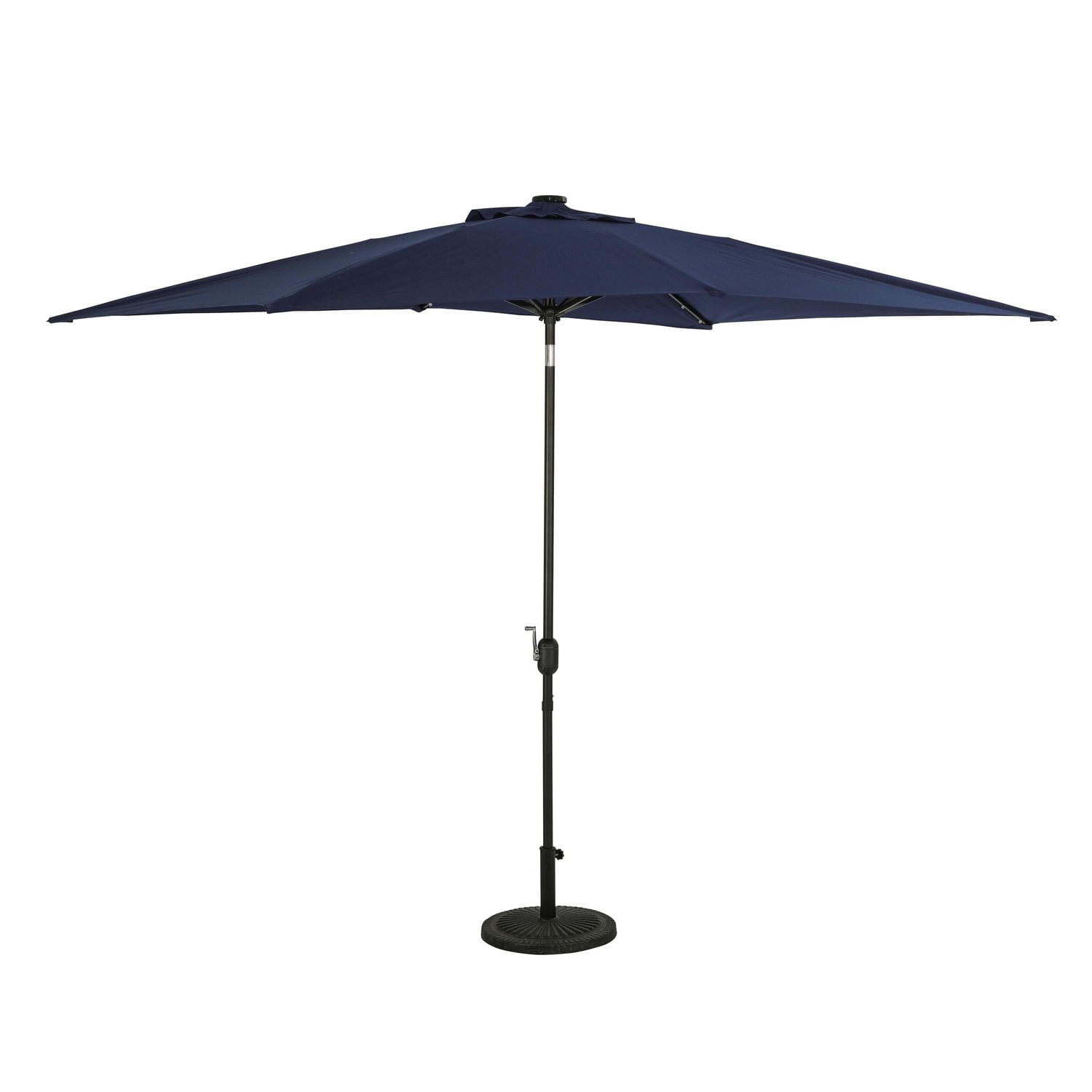 Parasol rectangulaire Nassau 6.5-ft x 10-ft avec lumières à ampoules LED – Toile Breez-Tex