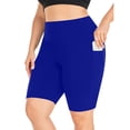 thumbnail image 4 of Wlynlyn Plus Size Biker Shorts for Women High Waisted Compression Yoga Tights Quick Dry Workout Shorts, 4 of 6