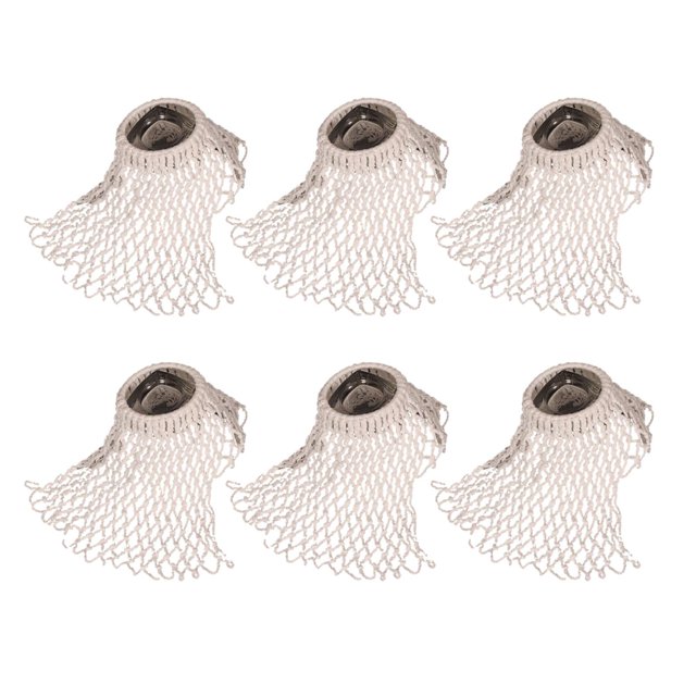 DYNWAVECA Lot de 6 Poches en Filet de Billard, Conteneur de Rangement de Poche de Billard, Filet de Billard Creux pour Table de Billard, Table de Billard, Enfants
