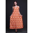 thumbnail image 2 of Bimba Robe Longue Décontractée en Rayonne Teinture sur Nœuds pour Femmes Bretelles Spaghetti Maxi Robe d'Été-petite, 2 of 4