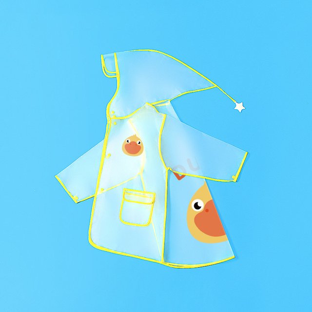 Imperméable Réutilisable Plus Épais Poncho de Pluie Veste Imperméable pour Enfants Garçon Fille, Duck, m