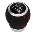 thumbnail image 2 of Gear  Handball, Scratch Proof 6 Speed Shifter Knob Silver Ring Wear Resistant  For Automotive Interior Parts Black Top, 2 of 8