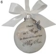 thumbnail image 2 of Christmas Commemorate Decoration Feather Ball Angel In Heaven Memorial Ornament, 2 of 13