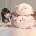 thumbnail image 3 of YOPTOP Plush Pillow Oversized Super Soft Full Filling Room Decoration Giant Fluffy Pig Plush Body Pillow Household Accessory,40cm-Squinting, 3 of 10