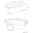 thumbnail image 5 of Simpli Home Avalon Banc à 3 Plateaux, Gris Nuage, 5 of 5
