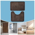 thumbnail image 5 of Yhmxh Bathroom Floor Mat 2 Piece Solid Color AntiDirty Carpet Toilet Bathroom Non Slip Absorbent Floor Mat Bathroom Foot Mat Washable Rug Anti-slip Rug Decorative Rug Rugs for Living Room Outdoor Rug, 5 of 5