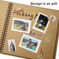 thumbnail image 5 of Scrapbook 7X7 Inch Diy Scrapbook Album Hardcover Kraft Paper Scrap Book Photo Albums 20 Sheets Memory Book for Family Wedding Writing Notebook Journal Notebook,Spiral Notebook,Hardcover Notebook,Line, 5 of 5