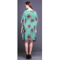 thumbnail image 3 of Bimba Fleur Femme Courte Plage Caftan Tenue de Plage Bikini Couvre-Maillot Robe Midi-4x-5x, 3 of 5