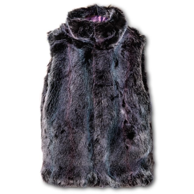 Widgeon Veste à Capuche Zippée en Fausse Fourrure Longue pour Filles
