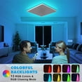 thumbnail image 1 of Plafonnier Encastré à DEL RVB à Intensité Réglable avec Télécommande - 24 W, Couleur 3000 K-6000 K Réglable et 10 Modes d'Éclairage pour la Maison Ou le Bureau, 1 of 9