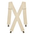 thumbnail image 1 of Hold'Em Suspenders for Men Heavy Duty utility Clips 2 Wide - Beige, 1 of 1