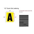 thumbnail image 4 of Vinyl Lettering, Self Adhesive Lettering - 1/2 Inch, Waterproof Individual Stickers for Signs, Boats (White on Black), 4 of 5