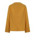 thumbnail image 5 of Yuyuzo T-Shirts pour Femmes Manches Courtes Décontractés Col en V Tops d'Été Color Block Tees Amples, 5 of 5