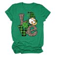 thumbnail image 3 of Meichang T-Shirts Joyeux Jour de la Saint-Patrick pour Femmes, Col Rond, Manches Courtes, Coupe Ample, Soldes 2025, 3 of 4