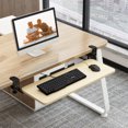 thumbnail image 1 of Clamp On Keyboard Tray Under Desk Pull Out Platform Height Adjustable Keyboard Drawer 20.5 x 9.8 Inch Ergonomic Slide-Out Computer Keyboard Stand Holder Sliding Desk Extender for, 1 of 7