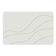 Hearth & Gear Bath Mat Stone Bath Mat Diatomaceous Earth Quick Drying Shower Mats Water Absorbing Rug Outside Shower Diatomaceous Earth Stone Material Tan Throw Blankets Large Shaggy Rugs for Living