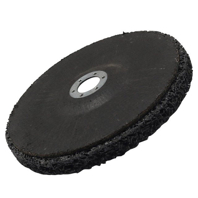 QualitChoice Sanding Wheel Polishing Paint Rust Grinding Inner Hole Tools for Angle Grinder Wood Metal Buffing Car Accessories #100 black 1Set