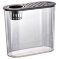 thumbnail image 3 of Milaget Desk Aquarium s Container Lightweight Storage Jar Terrarium Mini Tank for Home Terrapin Lizards Betta Black Lid, 3 of 9