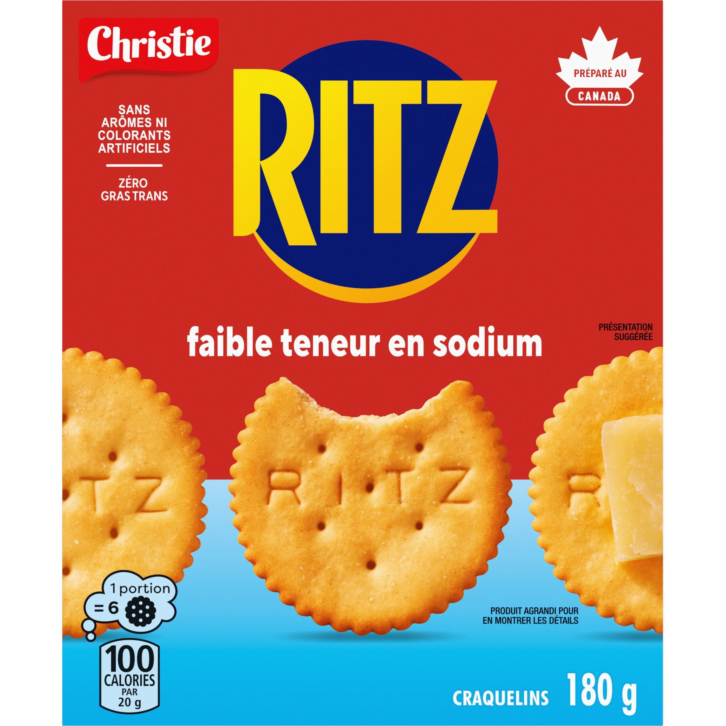 Craquelins RITZ Faible teneur en sodium
