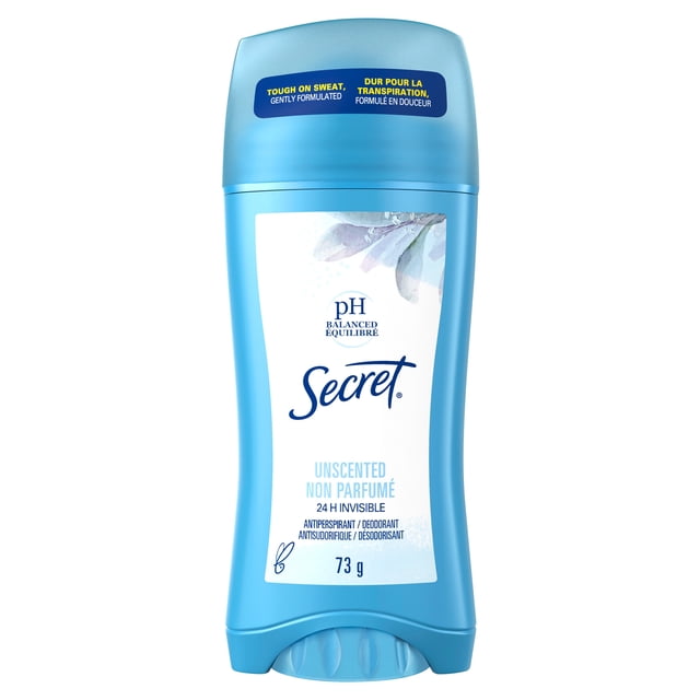 Secret Invisible Solid Antiperspirant and Deodorant, Unscented