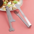 thumbnail image 3 of Decodeary Alimentaire Pinces Partie en Acier Inoxydable Servant des Clips de Cuisine Buffet de Ménage Réutilisables en Plein Air Restaurant Tong Type 2 1Set, 3 of 6