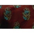 thumbnail image 4 of oneOone Cotton Silk Fabric Leaves & Floral Block Printed Craft Fabric BTY 42 Inch Wide, 4 of 6