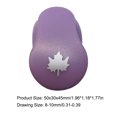 thumbnail image 3 of pitrice Hole Puncher Cards Labor-saving Photo Album Handmade Decoration Tool Accessories Easy and Fast Manual Tools Consistent Design maple leaf, 3 of 6