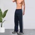 thumbnail image 1 of asjyhkr Mens Sweatpants Elastic Waist Drawstring Straight Leg Workout Running Casual Pants with Pockets, 1 of 7